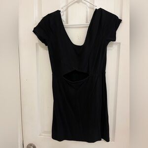 Forever 21 Black Mini Dress with Center Cut Out